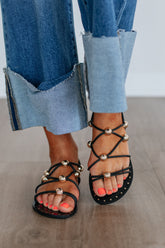 Fresh New Attitude Sandals - Black