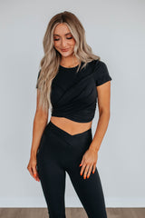 Alita Twist Front Top - Black