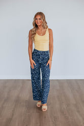 Alysia Floral Denim Pants