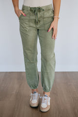 Drea Mica Joggers - Olive