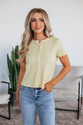 Charisse Ribbed Top - Daisy