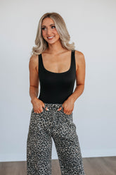 Elena Basic Bodysuit - Black