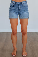 Essia Risen Shorts - Medium Wash