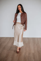 Jacqueline Satin Skirt