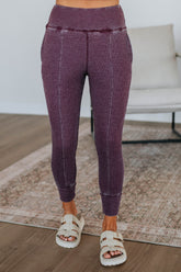 Go The Distance Joggers - Plum