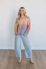 Hilarie Striped Sweater