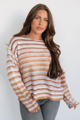 Hilarie Striped Sweater