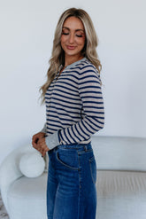 Macie Striped Cardigan