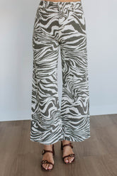 Jazette Wide Leg Pants - Charcoal
