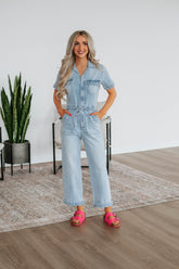Caroline KanCan Denim Jumpsuit