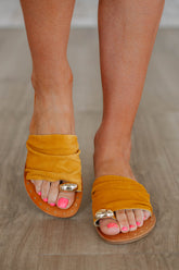 Keep It Current Sandals - Mustard