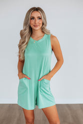 Keisha Lounge Romper - Mint