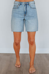 Marlin Hidden Shorts - Light Wash