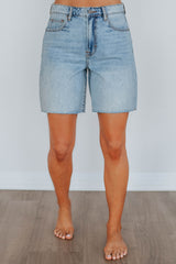 Marlin Hidden Shorts - Light Wash