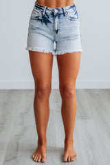 Nora Risen Shorts - Light Wash