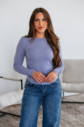 Penny Long Sleeve Top - Periwinkle