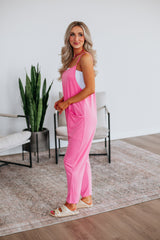 Rae Lounge Jumpsuit - Bubblegum