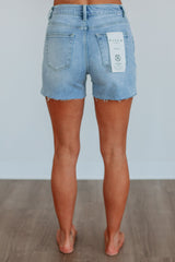 Tinley Risen Shorts - Light Wash