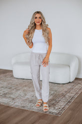 Bodie Cargo Joggers - Stone