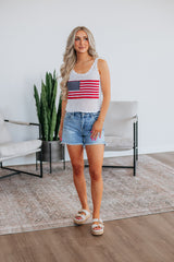 Patriotic Babe Tank - Ivory