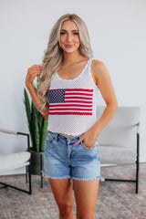 Patriotic Babe Tank - Ivory