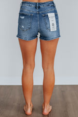 Sandra Risen Shorts - Dark Wash