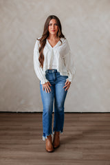 Leyna Eyelet Top