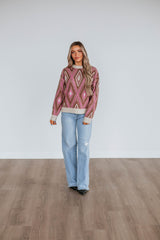Sheena Knit Sweater - Chocolate Mix