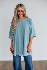 Skylen Oversized Tee - Dusty Coast