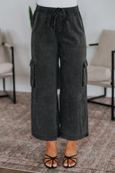 Wylie Cargo Pants - Charcoal