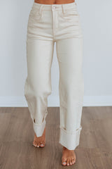 Olivia Vervet Jeans - Natural