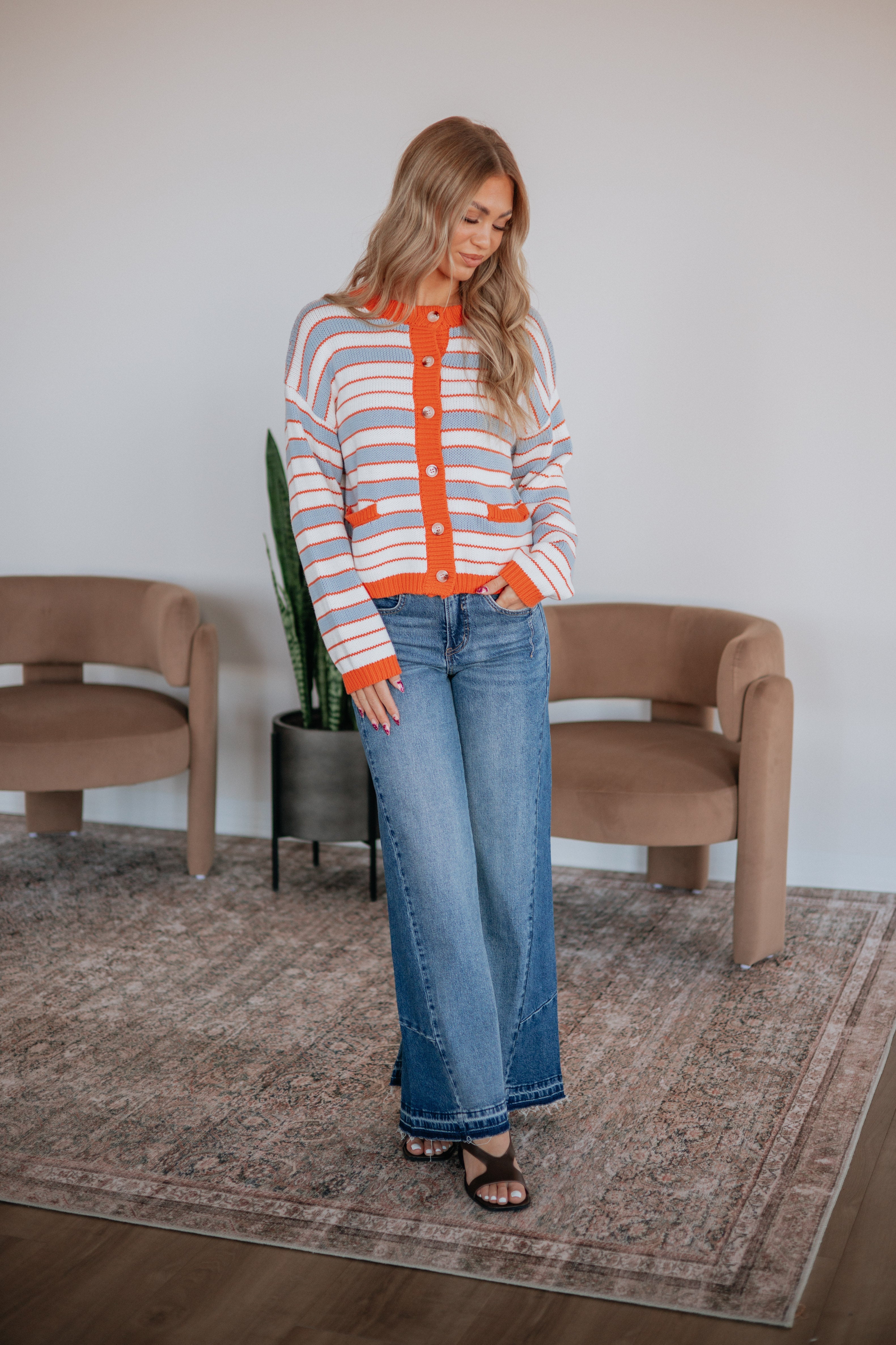 Kadence Striped Cardigan