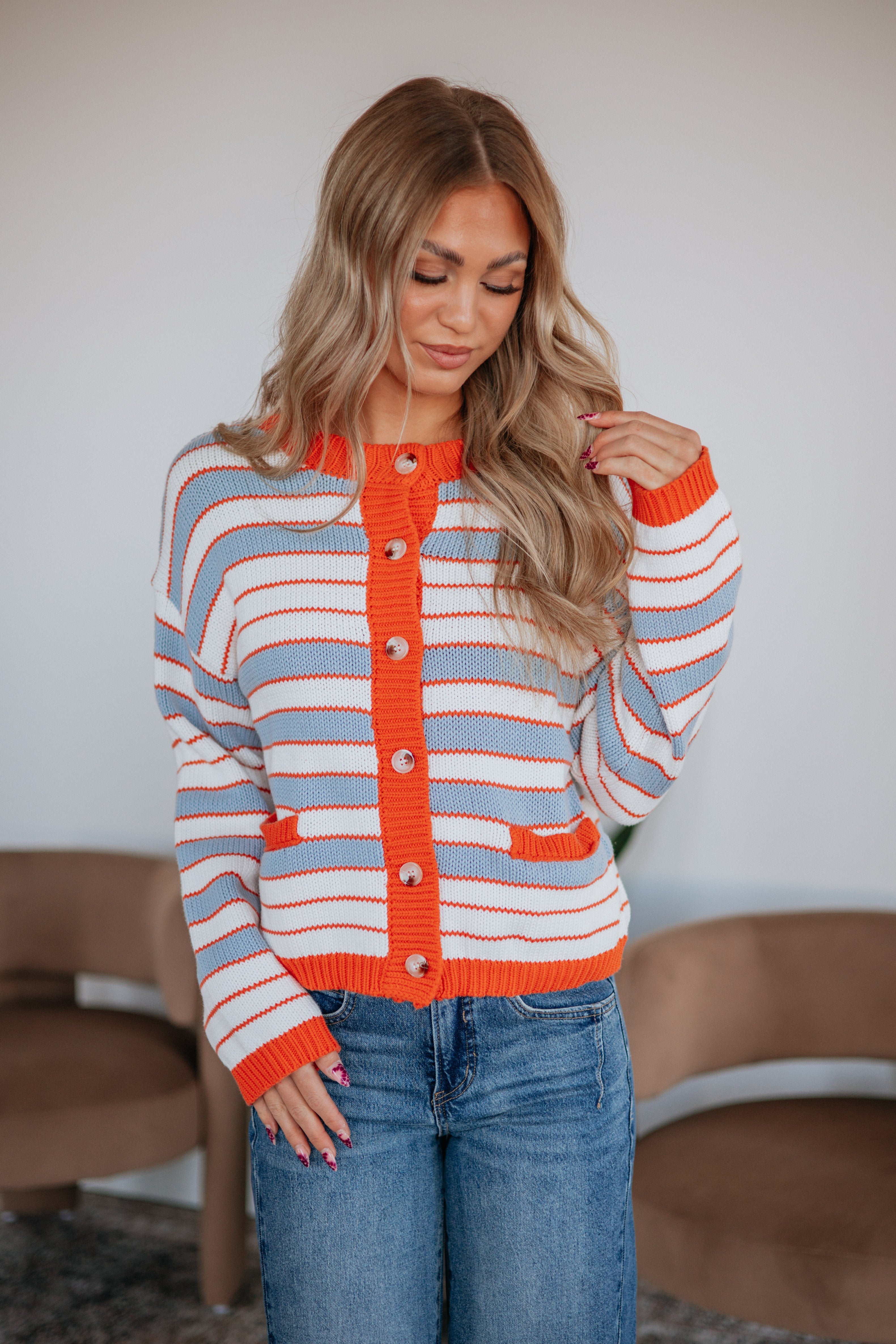 Kadence Striped Cardigan