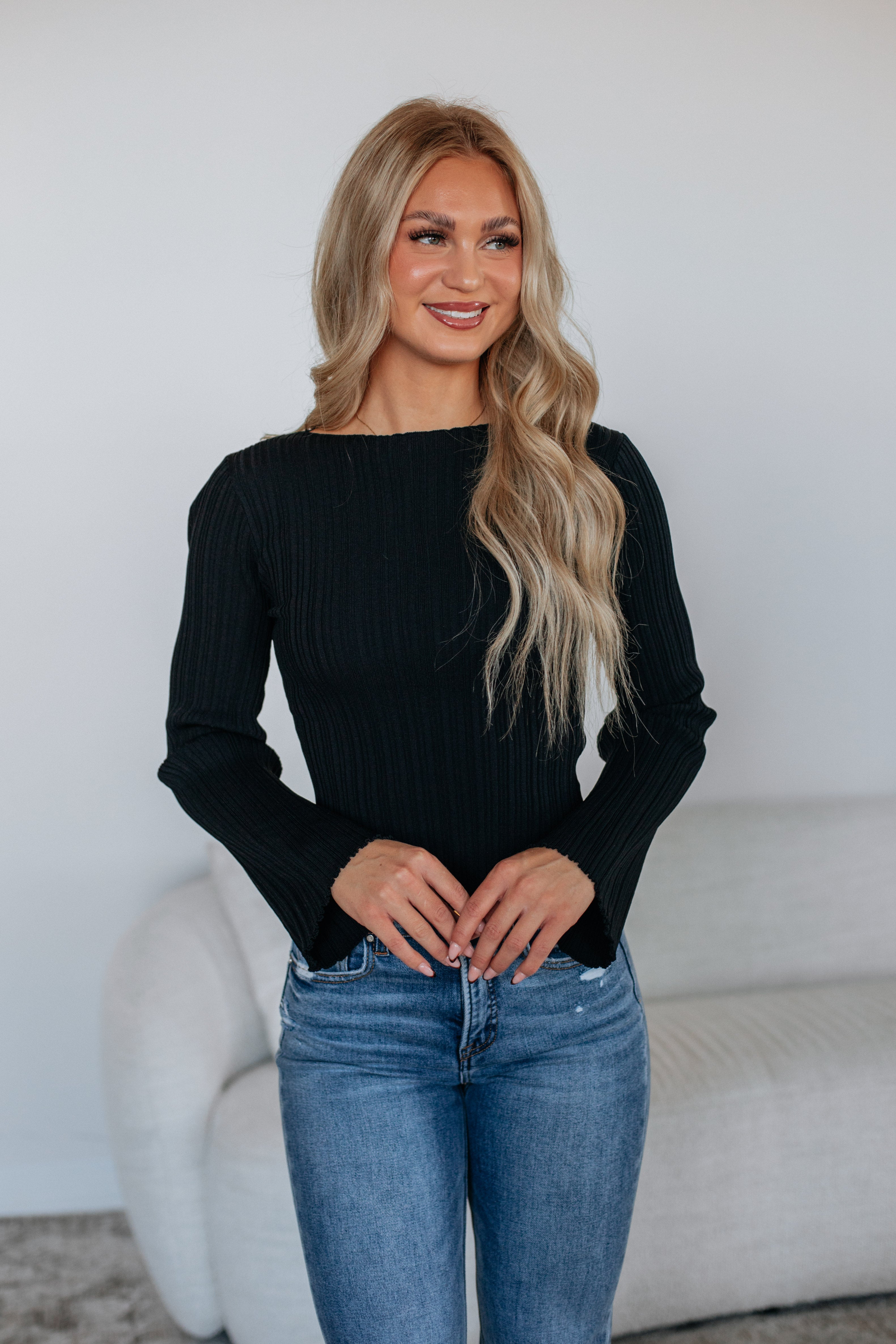 Jade Ribbed Top