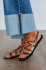 Fresh New Attitude Sandals - Black