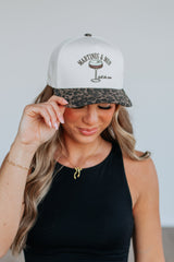 Martinis & Men Trucker Hat - Leopard Mix