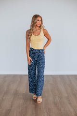 Alysia Floral Denim Pants