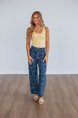 Alysia Floral Denim Pants