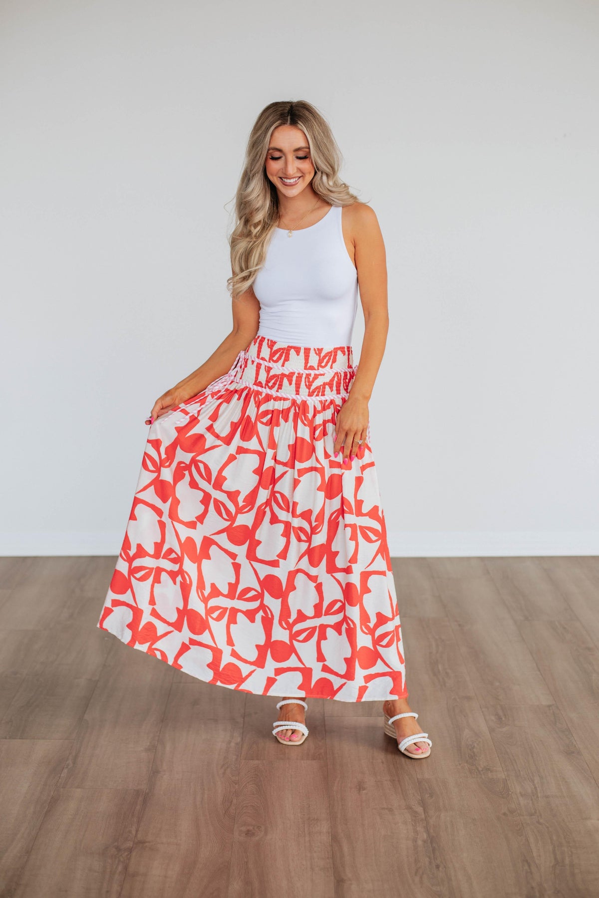 Ambria Maxi Skirt - Poppy Mix