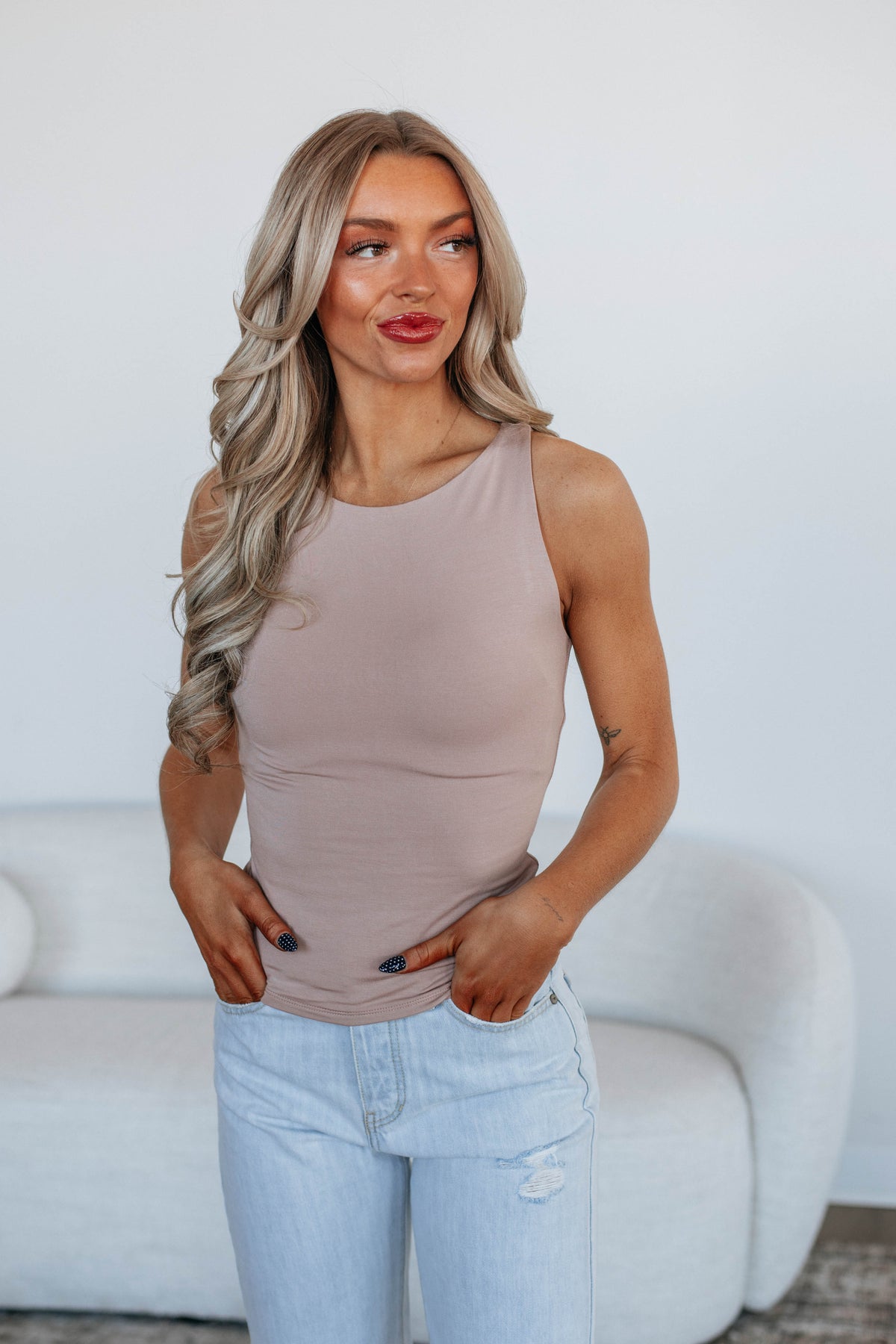 Ariel Basic Tank - Hazelnut