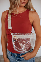 Kya Clear Stadium Bag - Cream