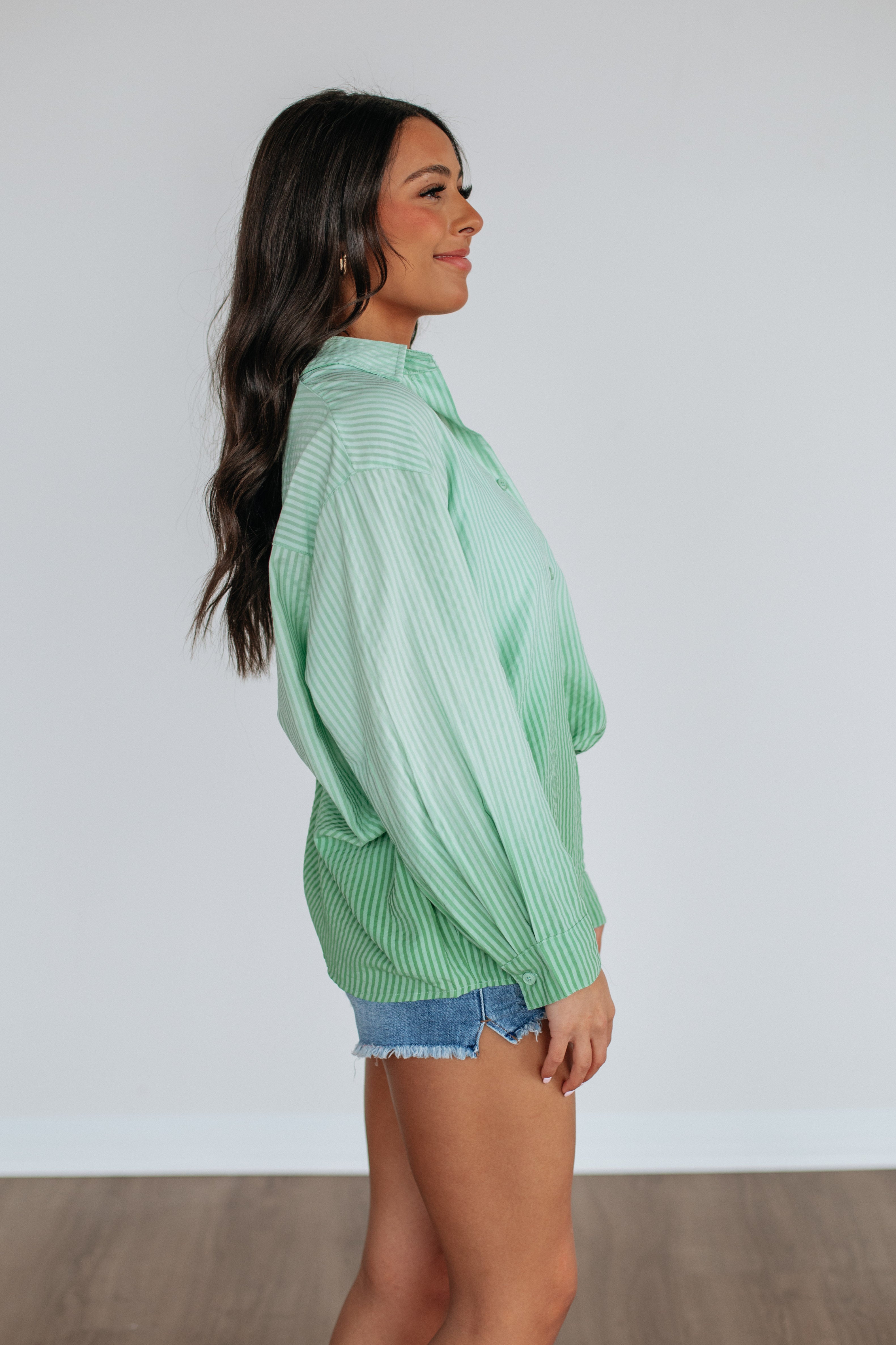 Brindi Striped Button Down
