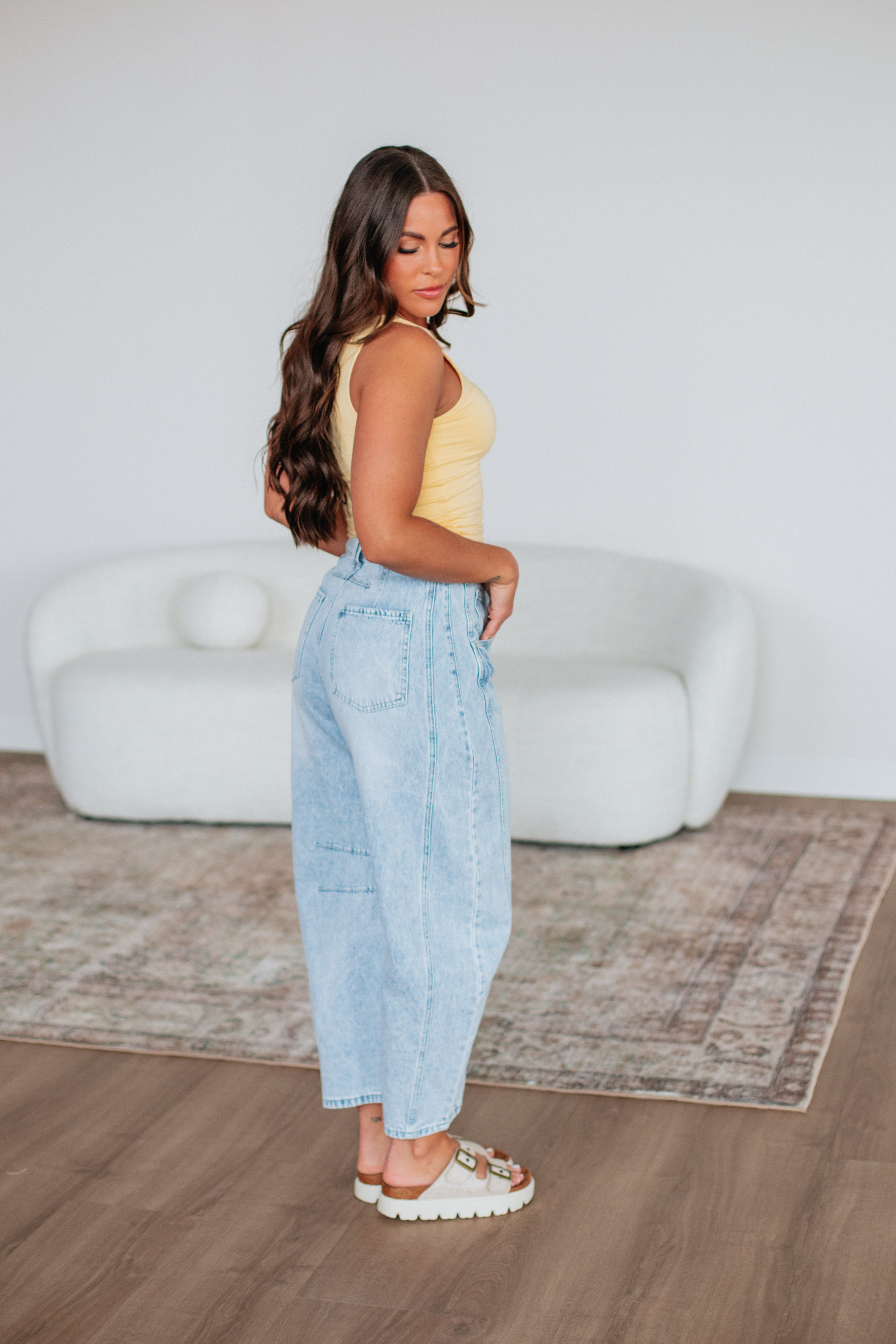 Briony Denim Barrel Pants