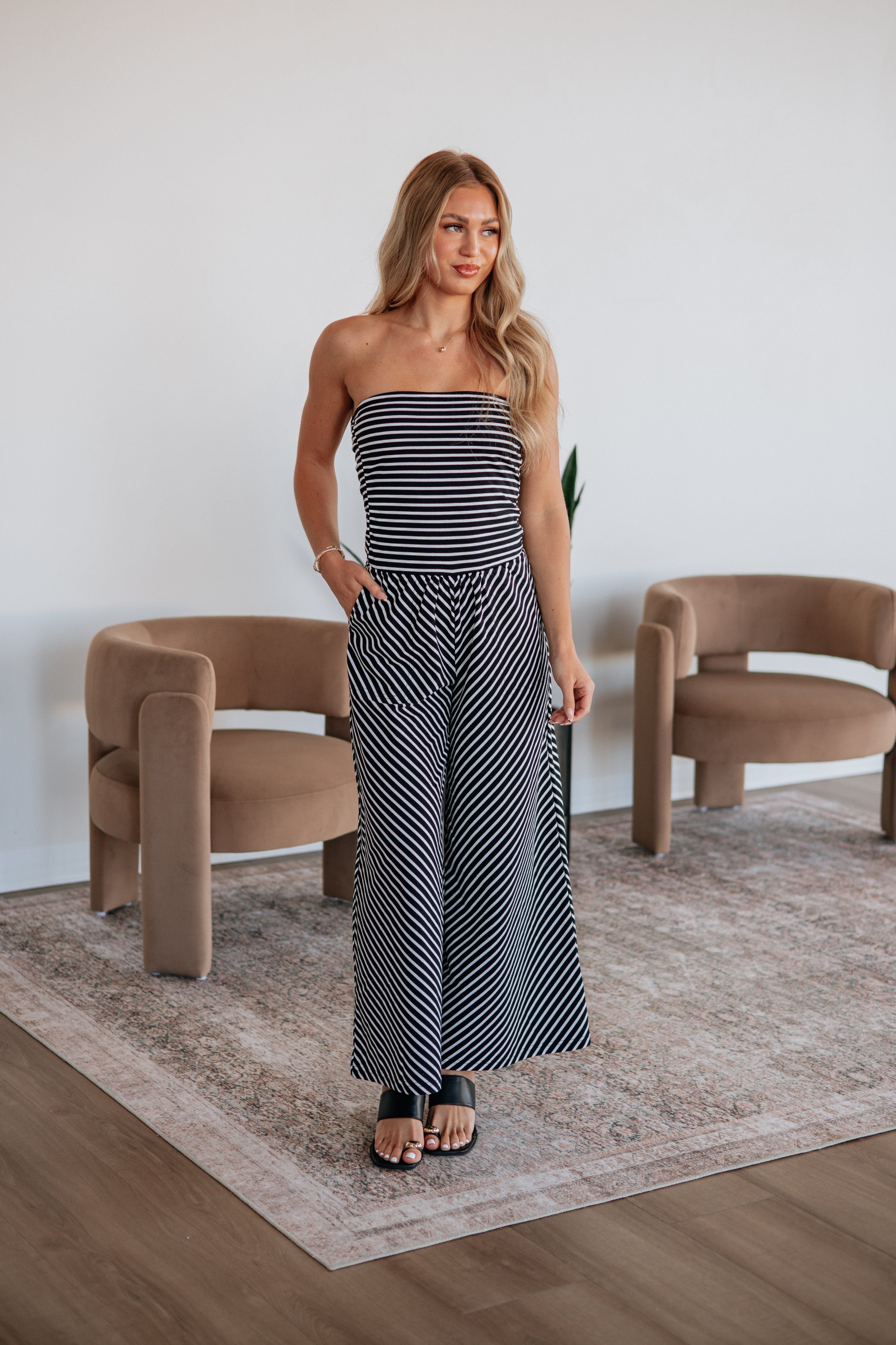 Bryanna Striped Jumpsuit