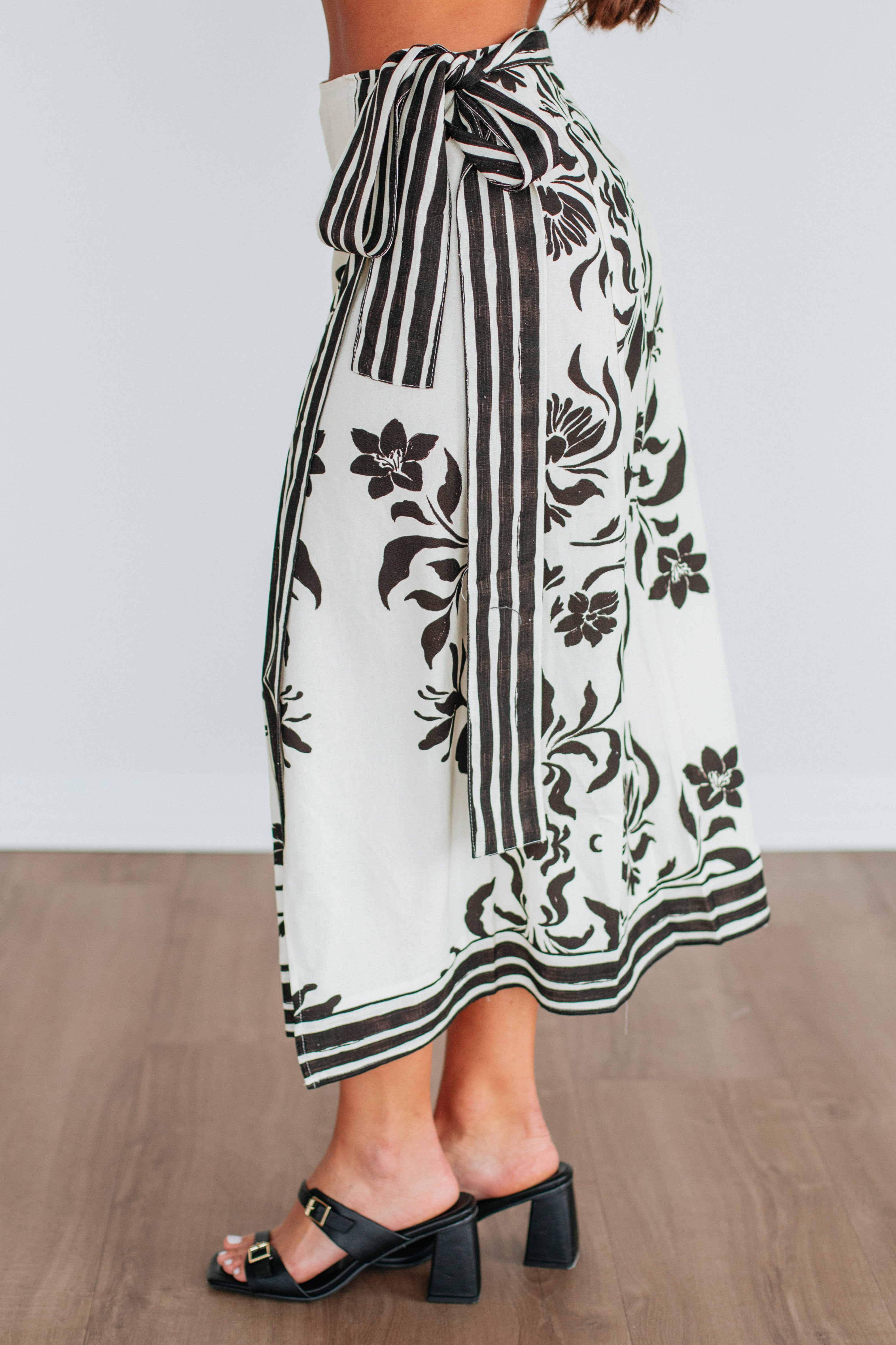 Carryn Floral Wrap Skirt
