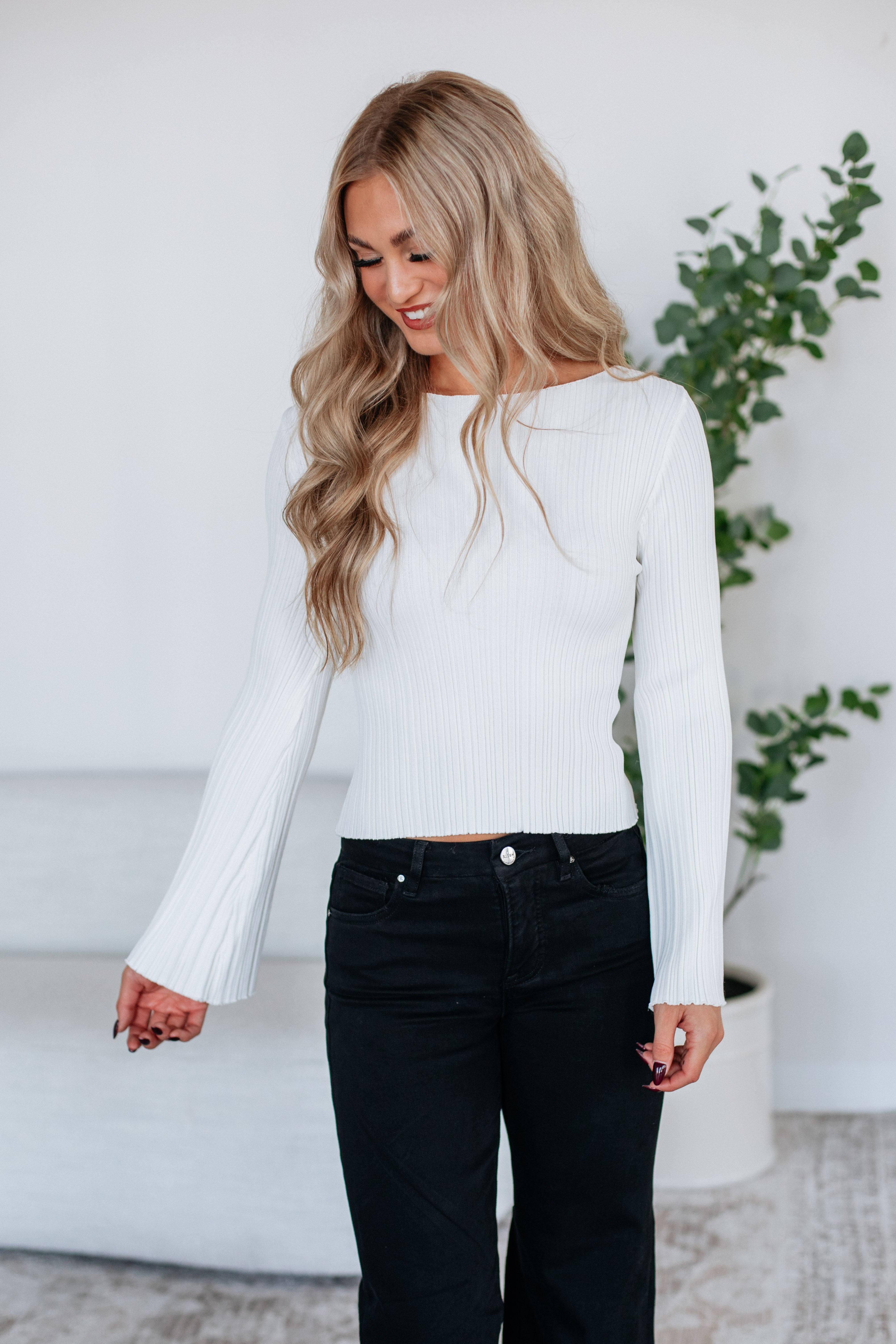 Jade Ribbed Top
