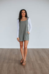 Chamberly Romper - Artichoke