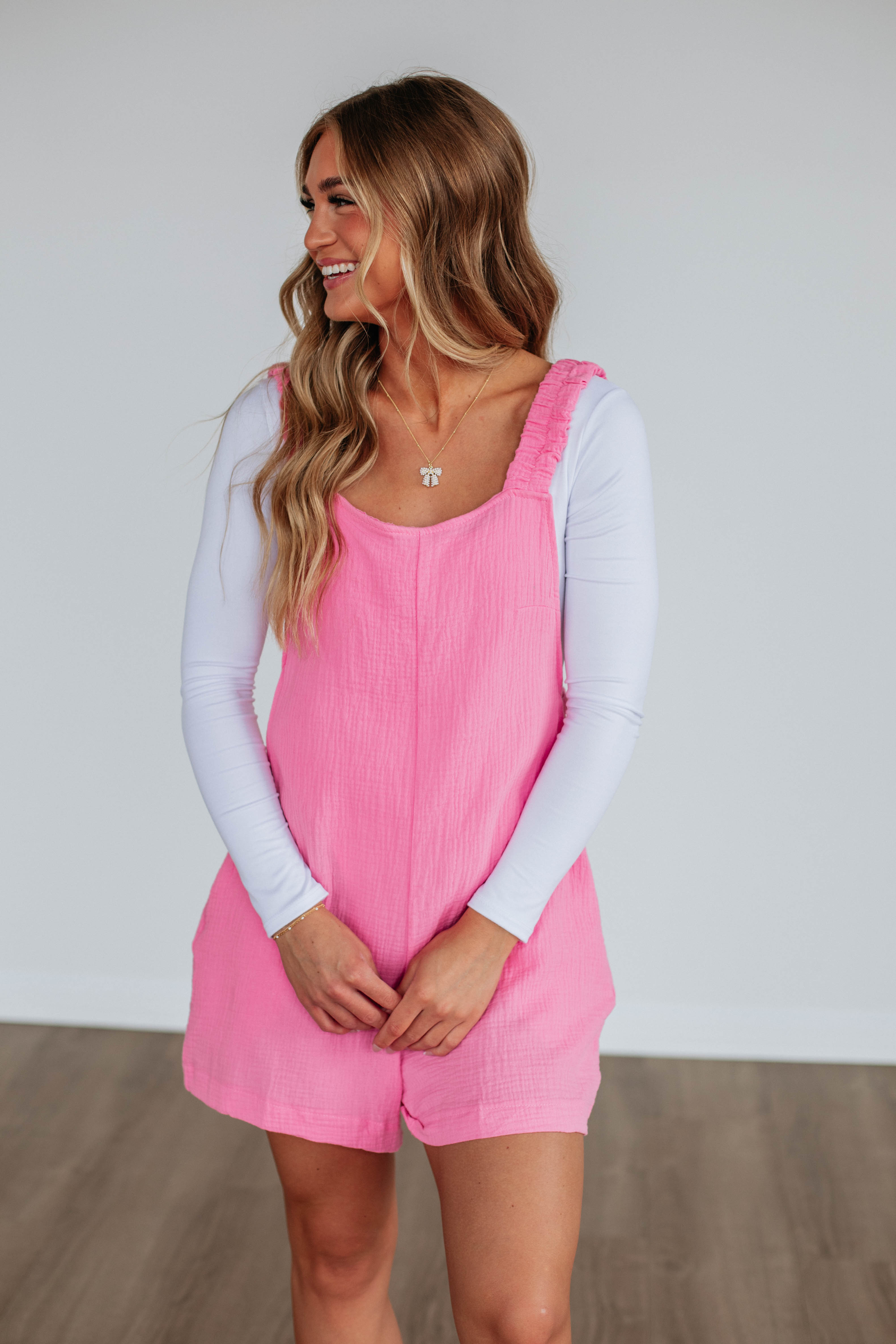 Chamberly Romper - Bubblegum