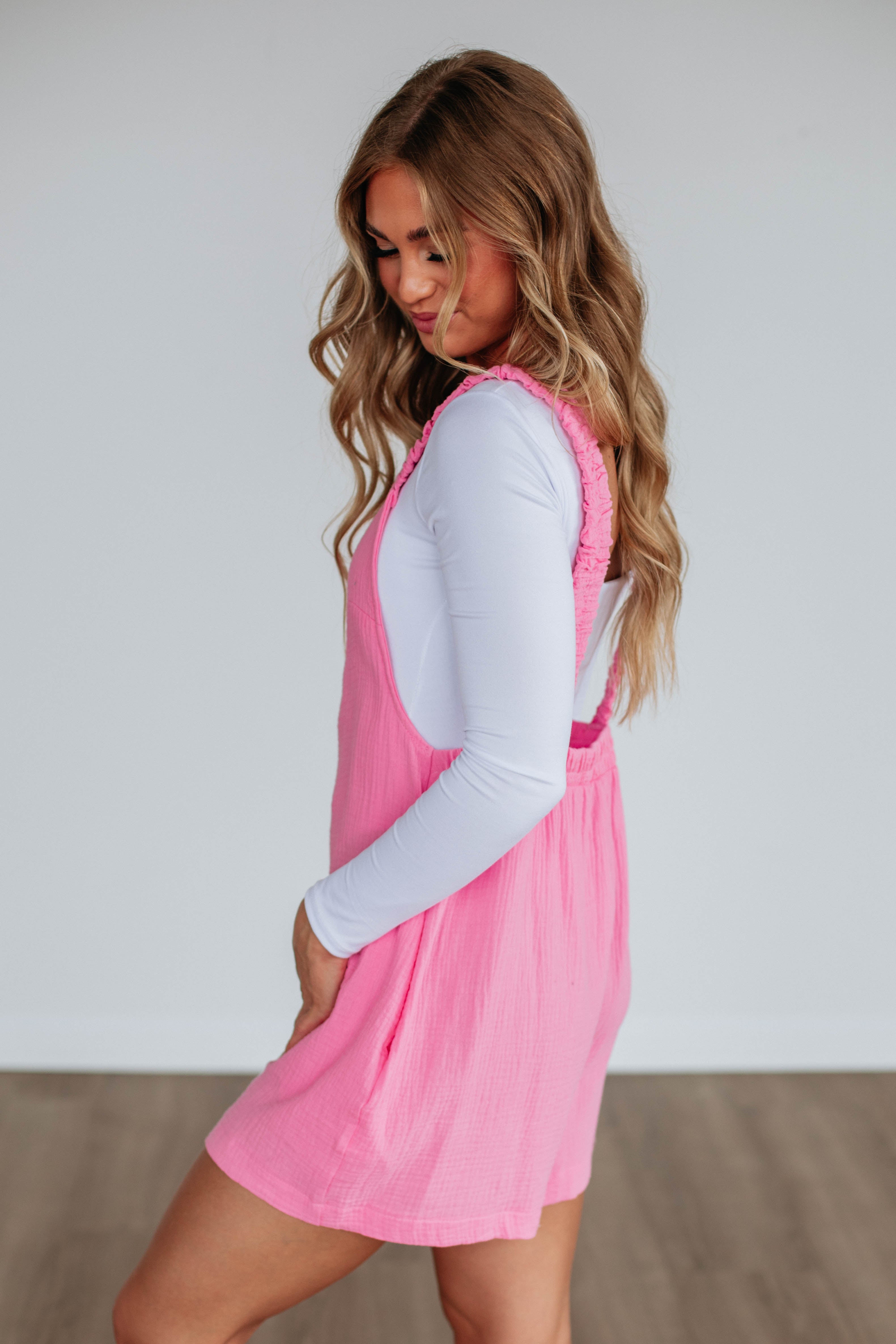 Chamberly Romper - Bubblegum