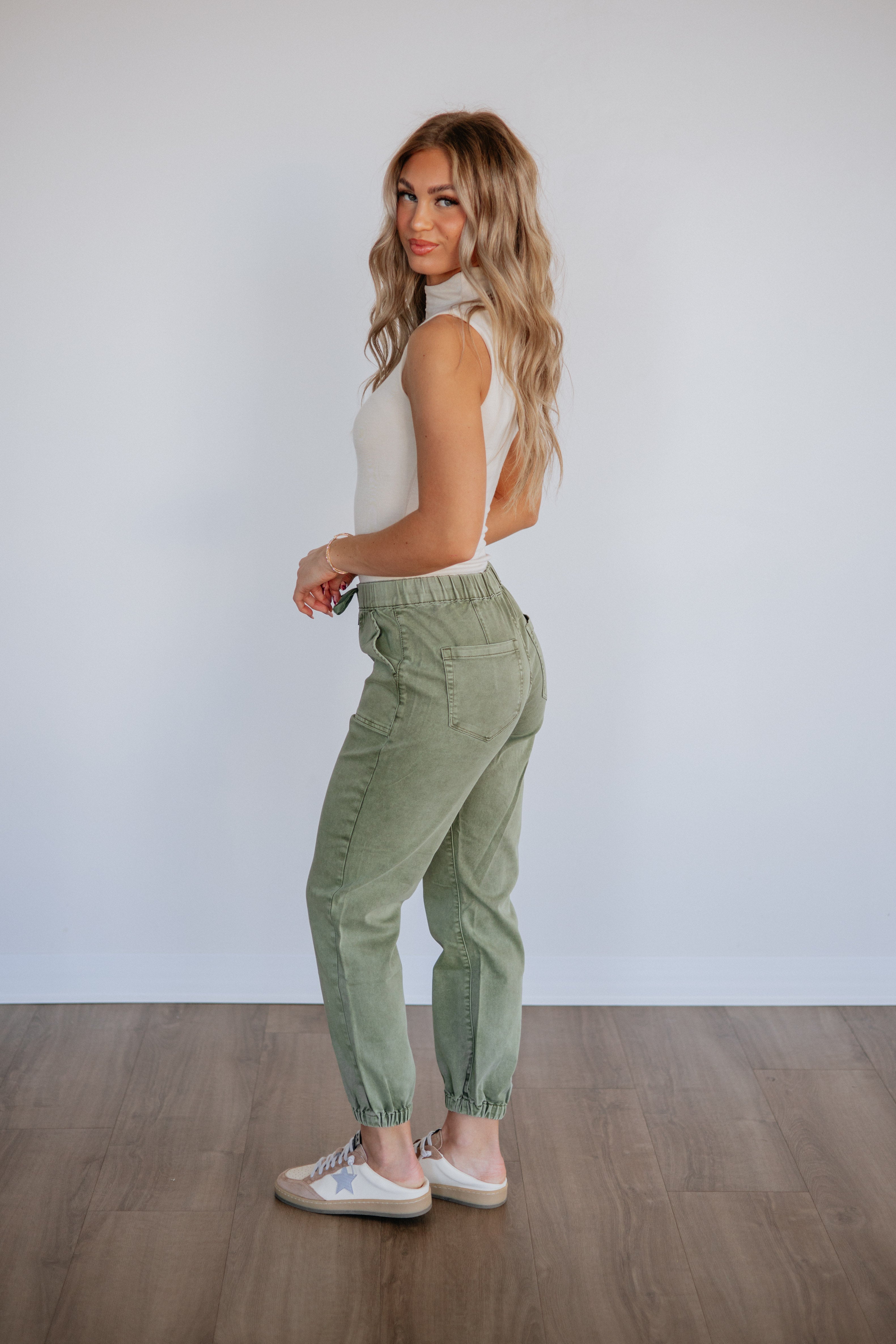 Drea Mica Joggers - Olive